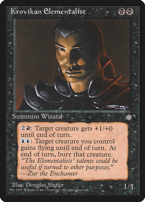 Magic the Gathering Card - Krovikan Elementalist - MTG Circle