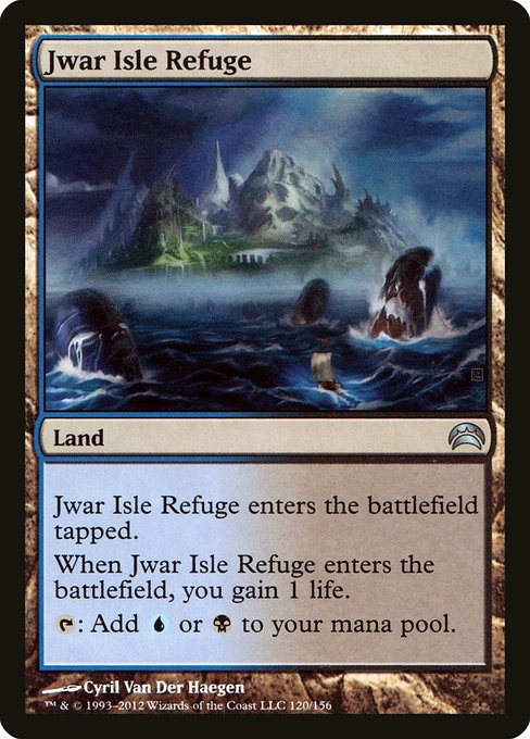 Magic the Gathering Card - Jwar Isle Refuge - MTG Circle