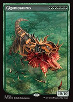 Magic the Gathering Card - Gigantosaurus - MTG Circle