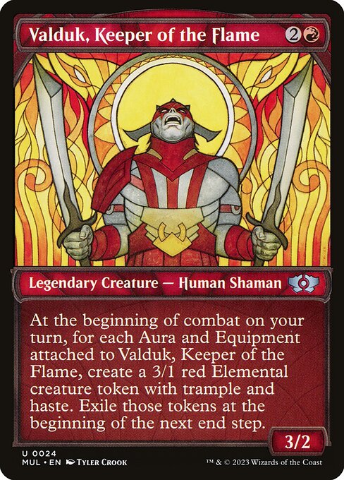 Magic the Gathering Card - Valduk, Keeper of the Flame - MTG Circle