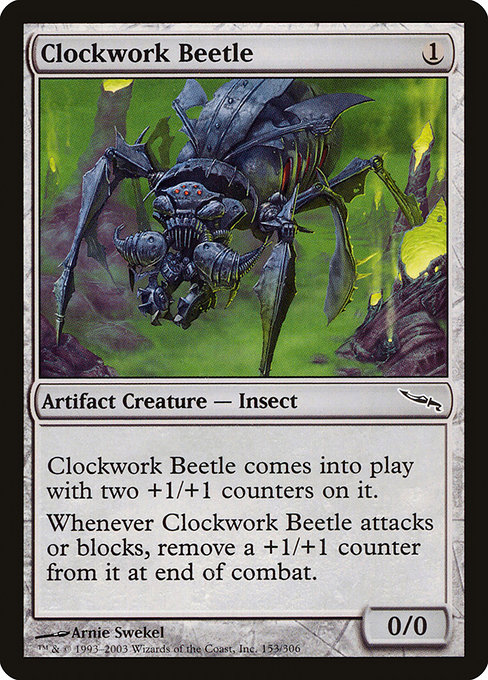 Magic the Gathering Card - Clockwork Beetle - MTG Circle