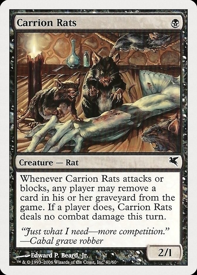Magic the Gathering Card - Carrion Rats - MTG Circle