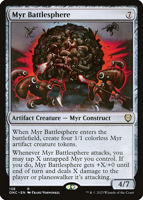 Magic the Gathering Card - Myr Battlesphere - MTG Circle