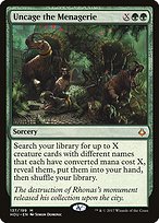 Magic the Gathering Card - Uncage the Menagerie - MTG Circle