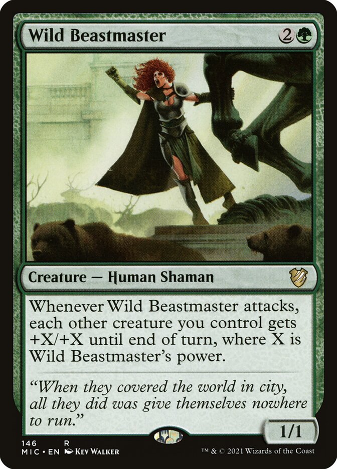 Magic the Gathering Card - Wild Beastmaster - MTG Circle