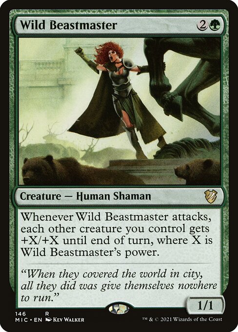 Magic the Gathering Card - Wild Beastmaster - MTG Circle