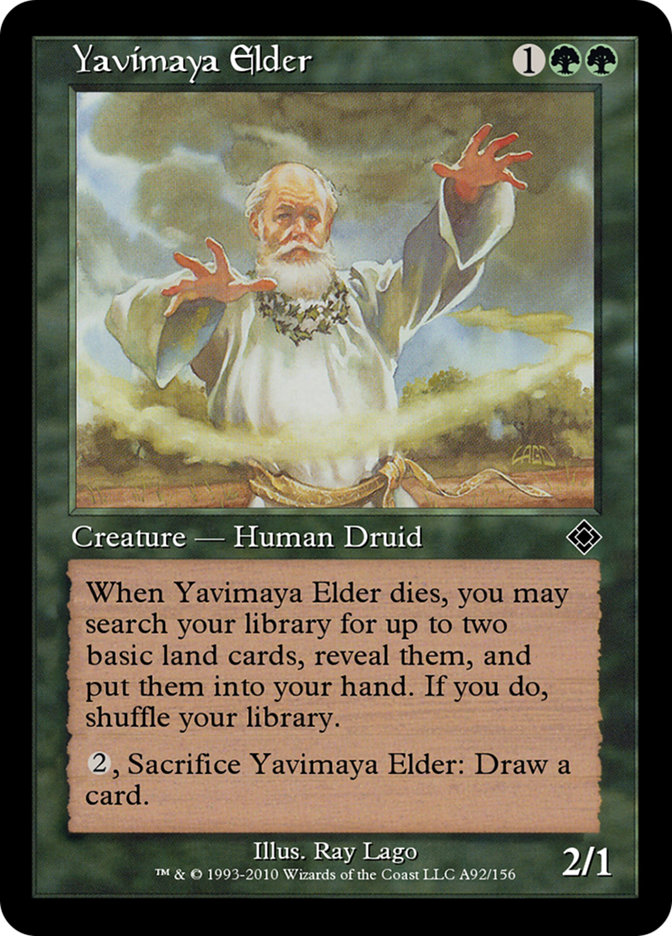Magic the Gathering Card - Yavimaya Elder - MTG Circle