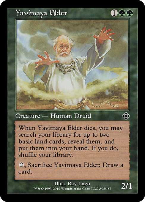 Magic the Gathering Card - Yavimaya Elder - MTG Circle