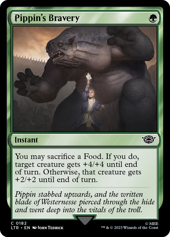 Magic the Gathering Card - Pippin's Bravery - MTG Circle