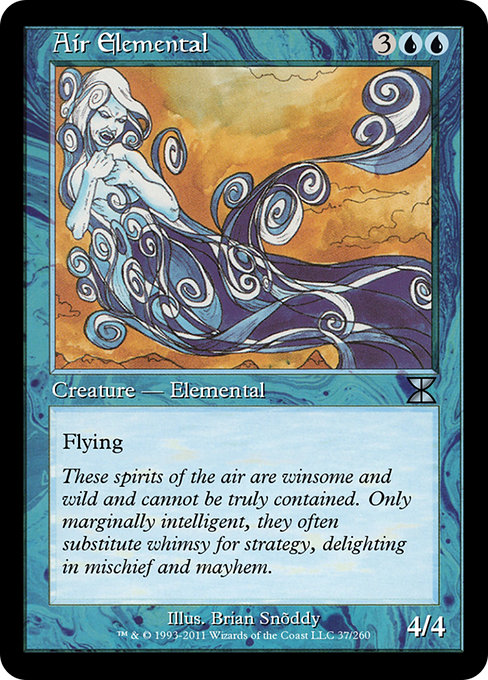 Magic the Gathering Card - Air Elemental - MTG Circle