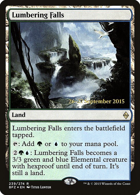 Magic the Gathering Card - Lumbering Falls - MTG Circle