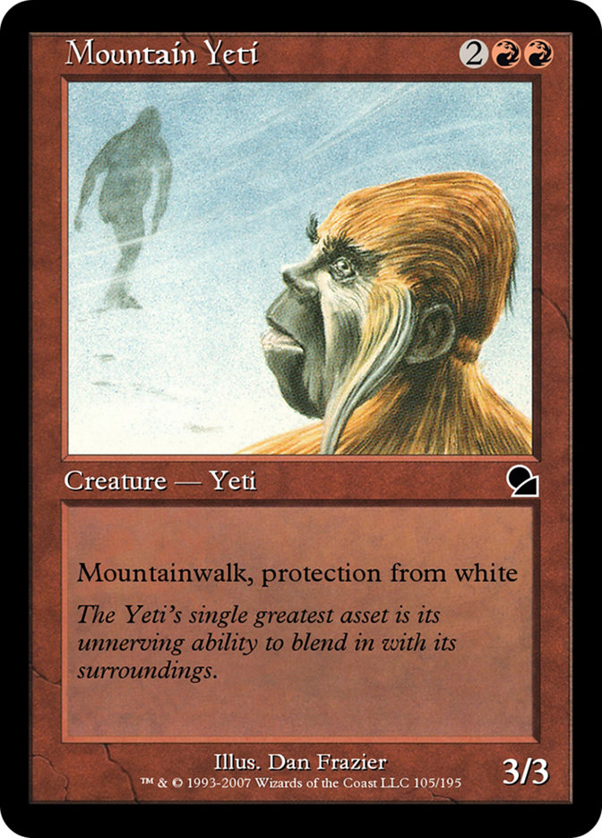 Magic the Gathering Card - Mountain Yeti - MTG Circle