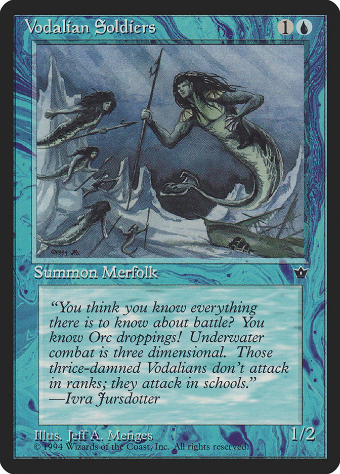 Magic the Gathering Card - Vodalian Soldiers - MTG Circle