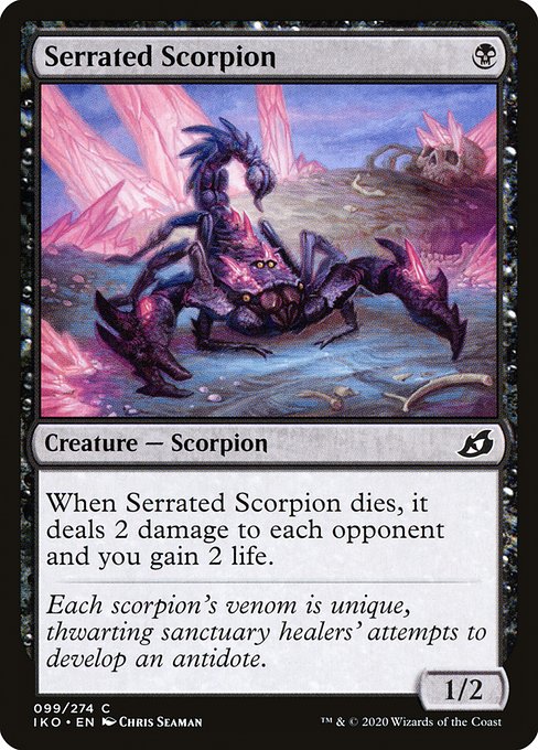 Magic the Gathering Card - Serrated Scorpion - MTG Circle