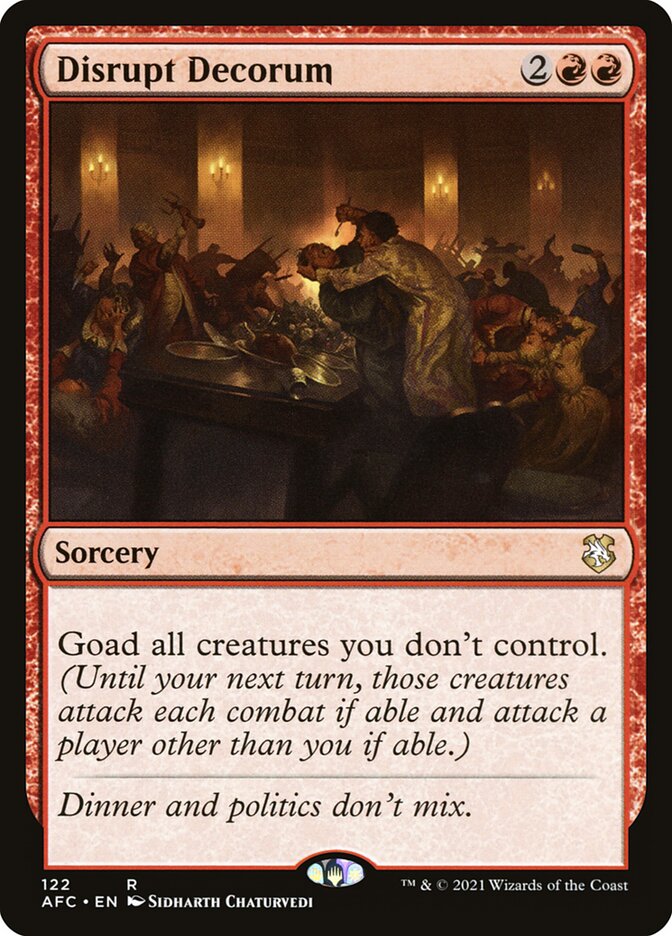 Magic the Gathering Card - Disrupt Decorum - MTG Circle