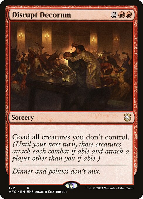 Magic the Gathering Card - Disrupt Decorum - MTG Circle