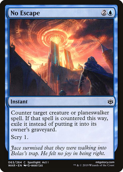 Magic the Gathering Card - No Escape - MTG Circle