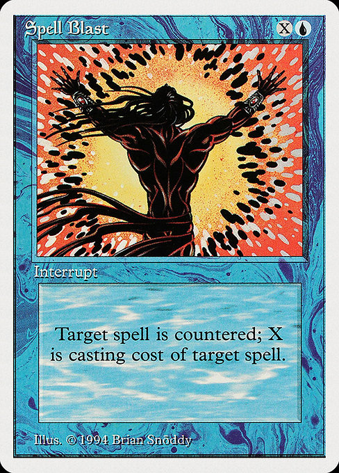 Magic the Gathering Card - Spell Blast - MTG Circle