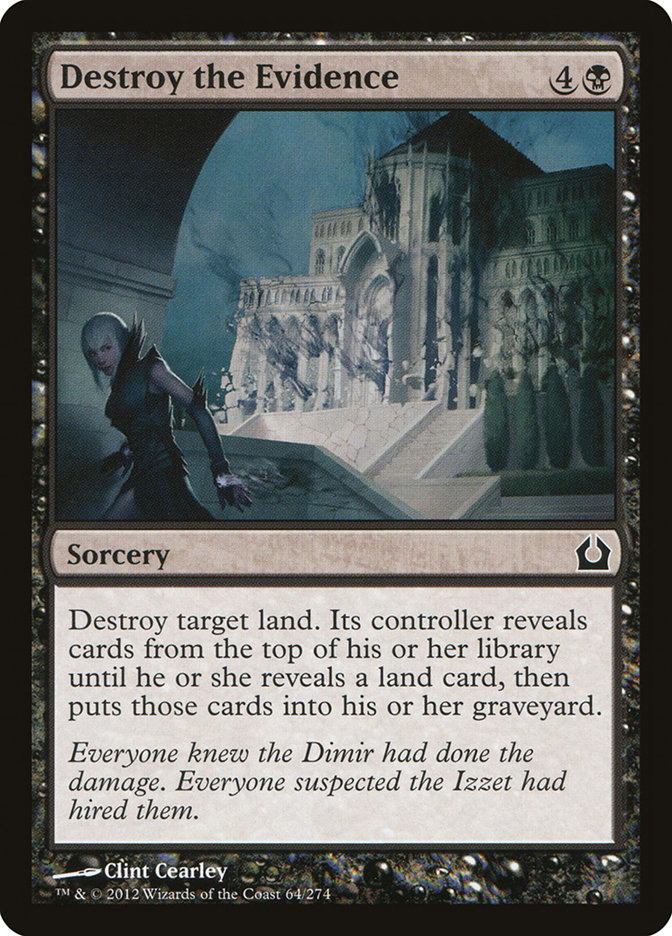 Magic the Gathering Card - Destroy the Evidence - MTG Circle