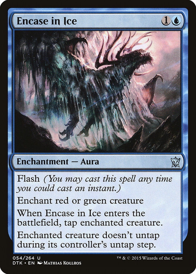 Magic the Gathering Card - Encase in Ice - MTG Circle