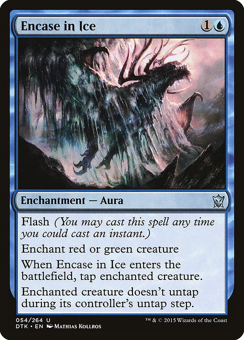 Magic the Gathering Card - Encase in Ice - MTG Circle