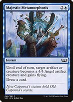 Magic the Gathering Card - Majestic Metamorphosis - MTG Circle