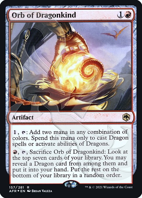 Magic the Gathering Card - Orb of Dragonkind - MTG Circle
