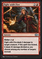 Magic the Gathering Card - Fight with Fire - MTG Circle