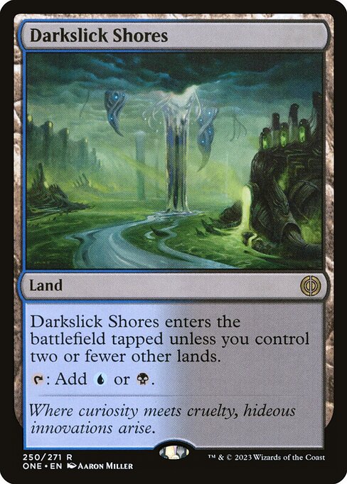 Magic the Gathering Card - Darkslick Shores - MTG Circle
