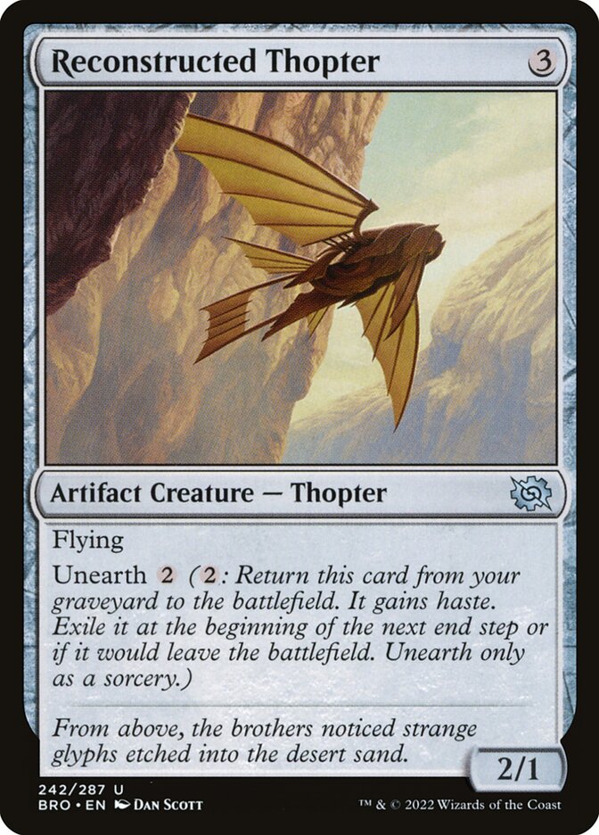 Magic the Gathering Card - Reconstructed Thopter - MTG Circle