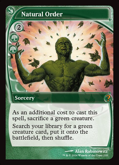 Magic the Gathering Card - Natural Order - MTG Circle