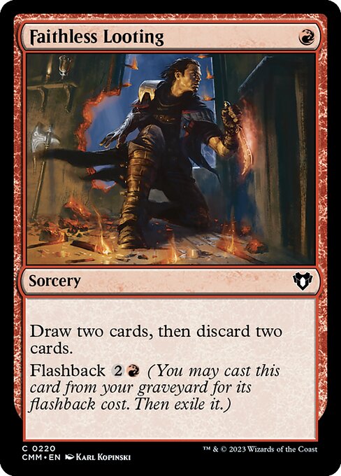Magic the Gathering Card - Faithless Looting - MTG Circle