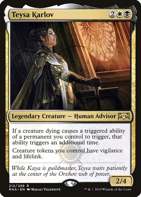 Magic the Gathering Card - Teysa Karlov - MTG Circle