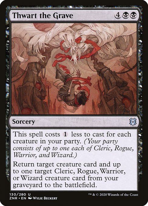 Magic the Gathering Card - Thwart the Grave - MTG Circle
