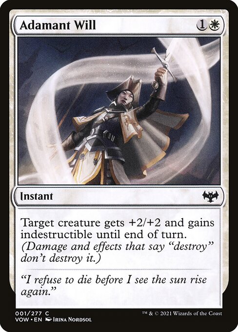 Magic the Gathering Card - Adamant Will - MTG Circle