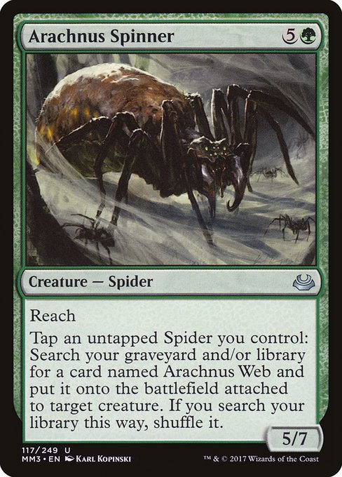 Magic the Gathering Card - Arachnus Spinner - MTG Circle