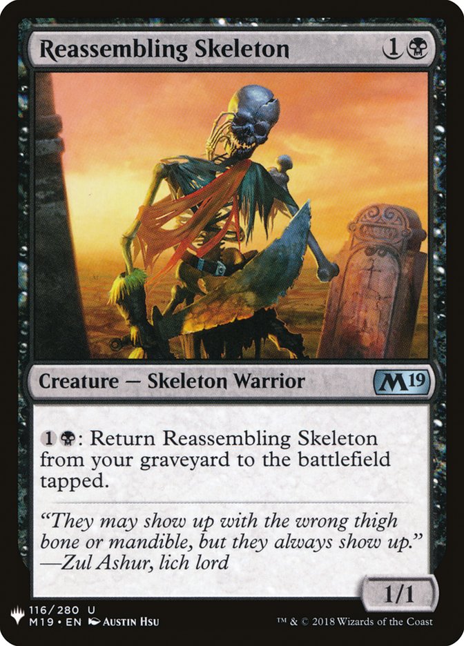 Magic the Gathering Card - Reassembling Skeleton - MTG Circle