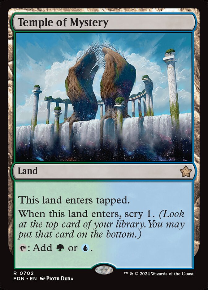 Magic the Gathering Card - Temple of Mystery - MTG Circle