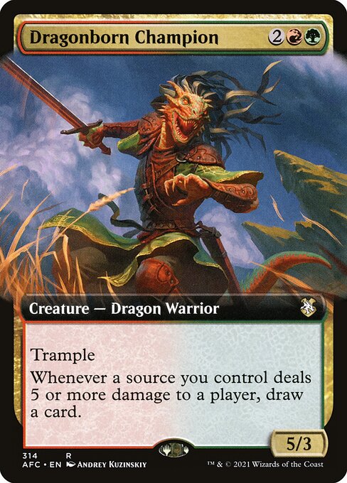 Magic the Gathering Card - Dragonborn Champion - MTG Circle