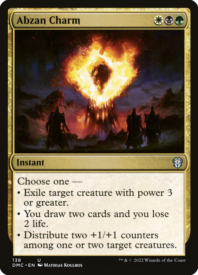 Magic the Gathering Card - Abzan Charm - MTG Circle
