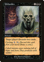 Magic the Gathering Card - Unburden - MTG Circle