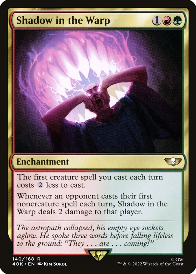 Magic the Gathering Card - Shadow in the Warp - MTG Circle