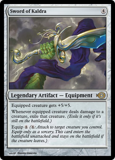 Magic the Gathering Card - Sword of Kaldra - MTG Circle