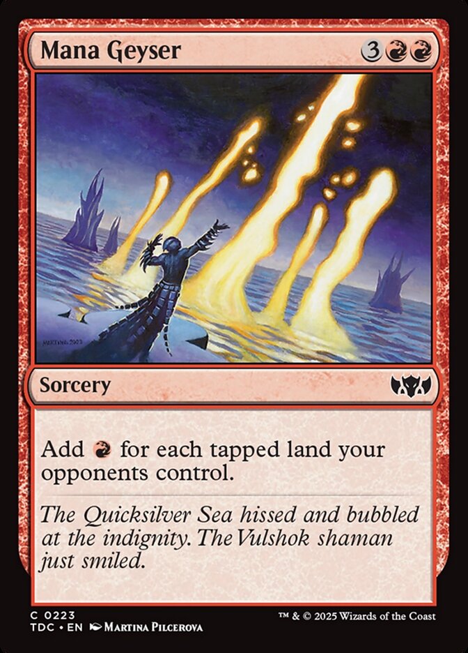 Magic the Gathering Card - Mana Geyser - MTG Circle