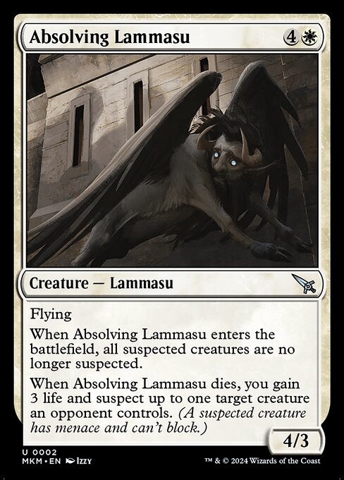 Magic the Gathering Card - Absolving Lammasu - MTG Circle