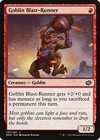 Magic the Gathering Card - Goblin Blast-Runner - MTG Circle