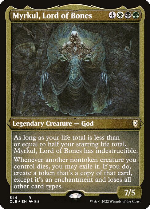 Magic the Gathering Card - Myrkul, Lord of Bones - MTG Circle