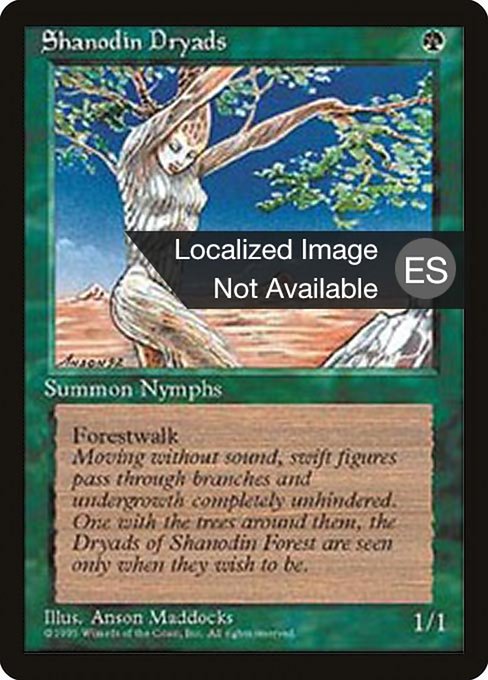 Magic the Gathering Card - Shanodin Dryads - MTG Circle