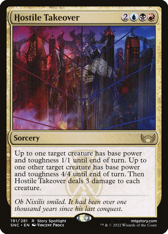 Magic the Gathering Card - Hostile Takeover - MTG Circle