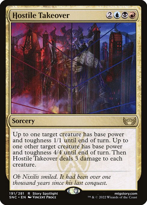 Magic the Gathering Card - Hostile Takeover - MTG Circle